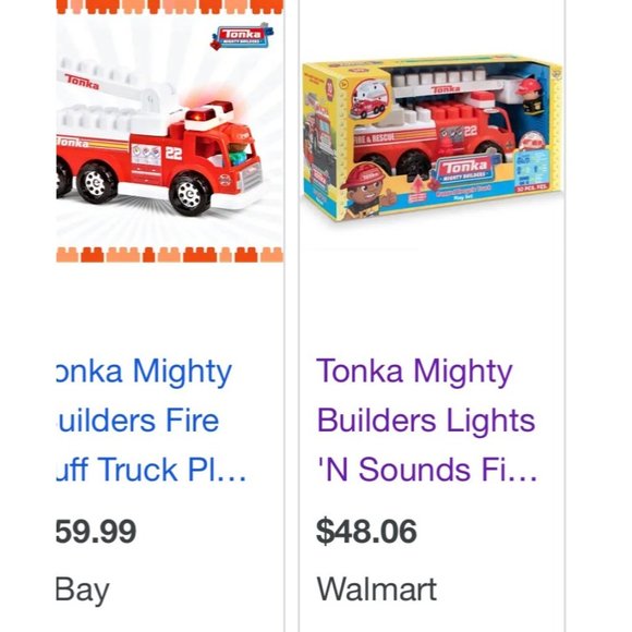 Tonka Mighty Builders Lights 'N Sounds Fire Tuff Truck Play Set - 10 pcs New - Picture 9 of 11